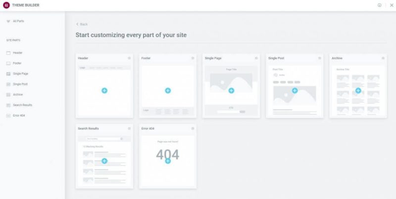 تم بیلدر در المنتور پرو