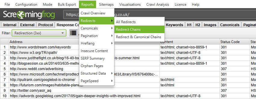 ریدایرکتها در اسکریمینگ فراگ