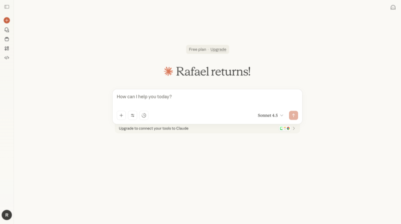 رابط کاربری هوش مصنوعی کلود