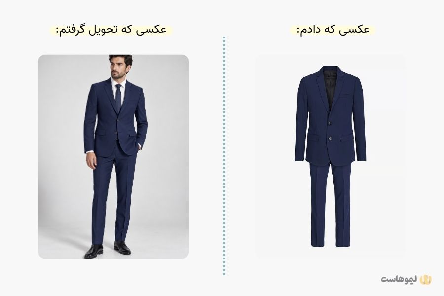 پرامپت تنخور کت شلوار مردانه