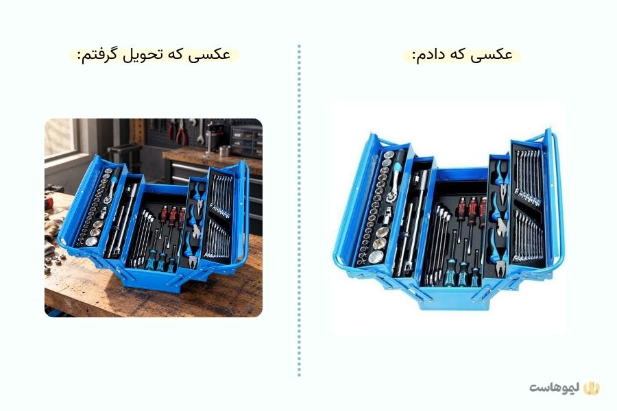 پرامپت برای عکس ابزآلات