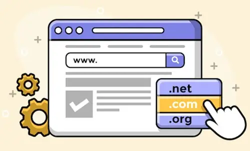 انتخاب نام و پسوند دامنه