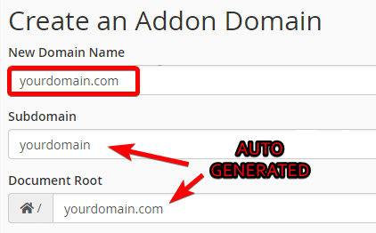 آموزش ساخت addon domain در cpanel