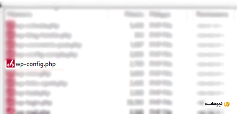 پیدا کردن فایل wp-config