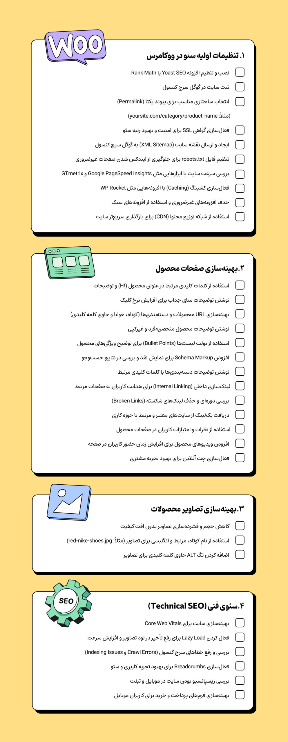 چک‌لیست سئو ووکامرس