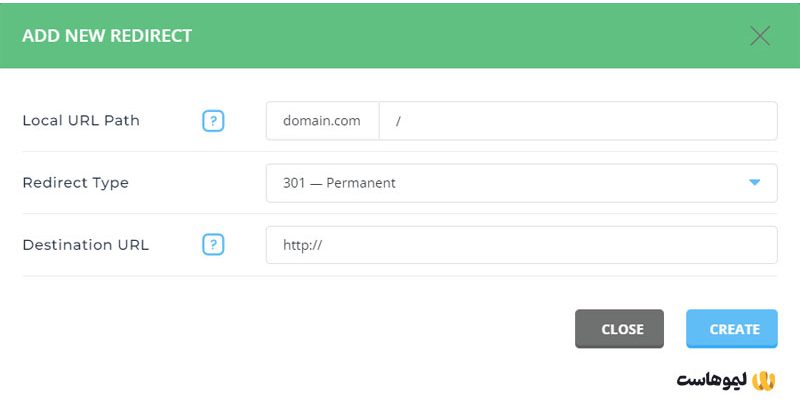 آموزش ریدایرکت دامنه در دایرکت ادمین