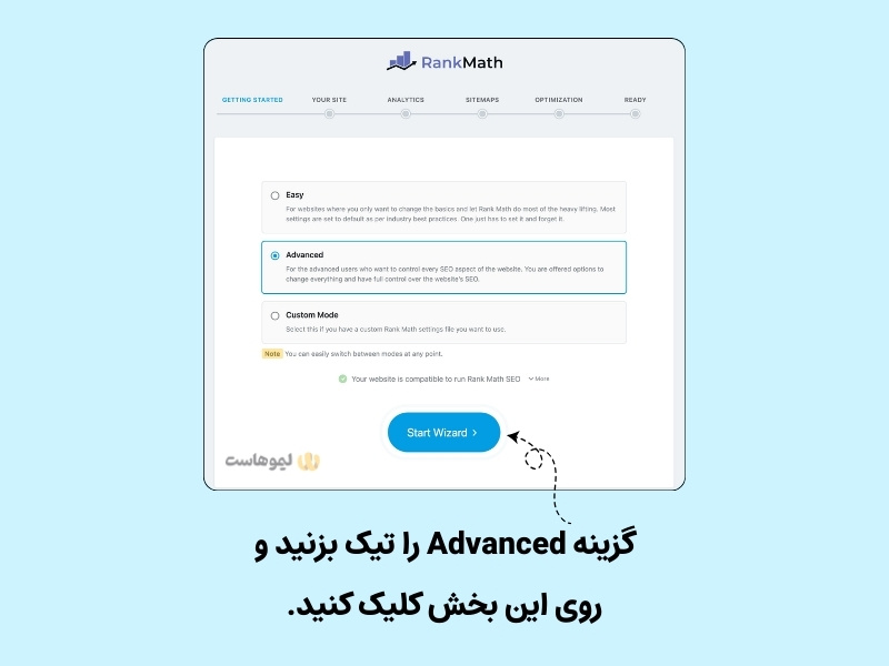 شروع فرایند آموزش rank math seo