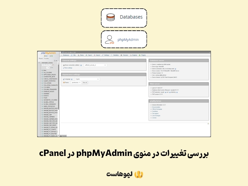 فایل‌های موجود در phpmyadmin را یک به یک بررسی کنید. 