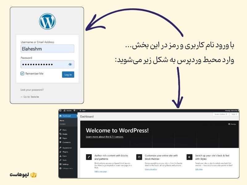 ورود به وردپرس در لوکال هاست