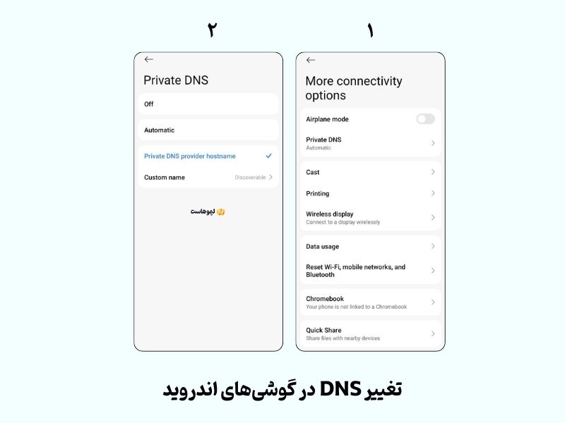 تغییر DNS برای جلوگیری از بروز خطا در گوگل پلی