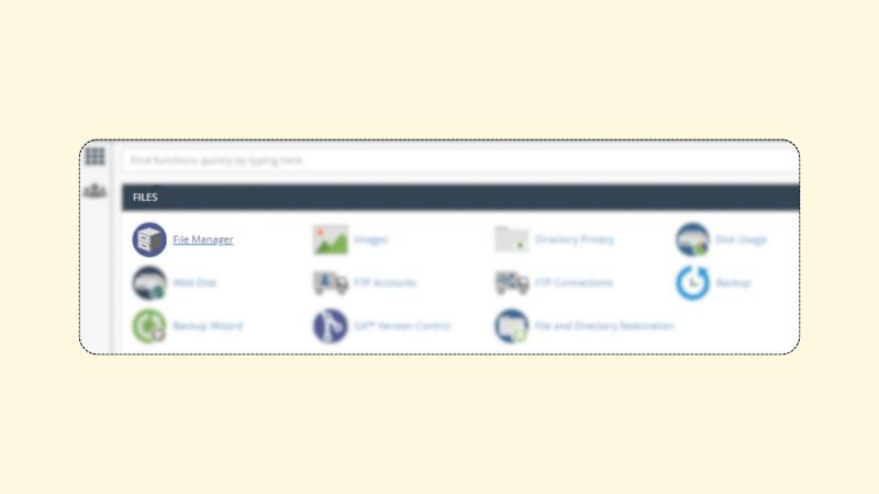 آموزش استفاده از File Manager در cPanel 