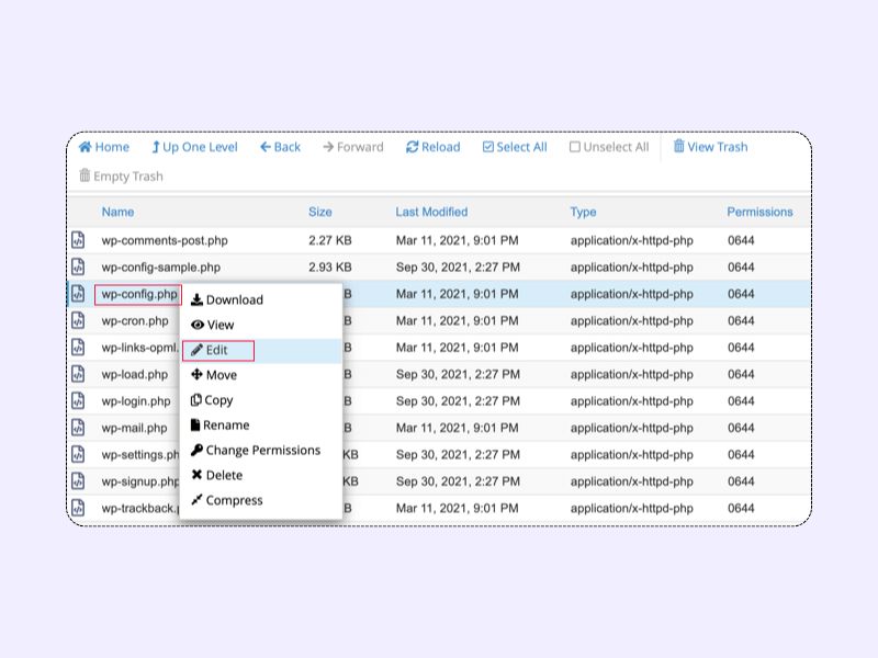 نحوه ادیت فایل wp-config