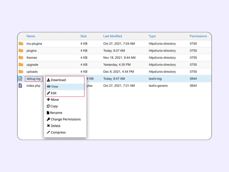 نحوه باز کردن فایل debug log