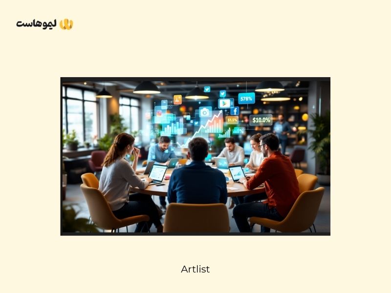 نمونه عکس تولید شده با هوش مصنوعی ArtList