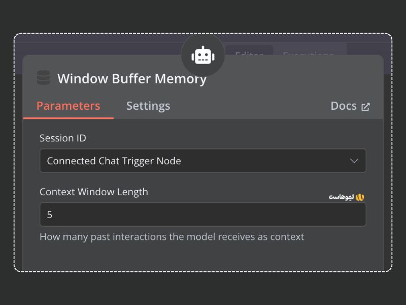 افزودن نود حافظه برای حفظ زمینه مکالمه
